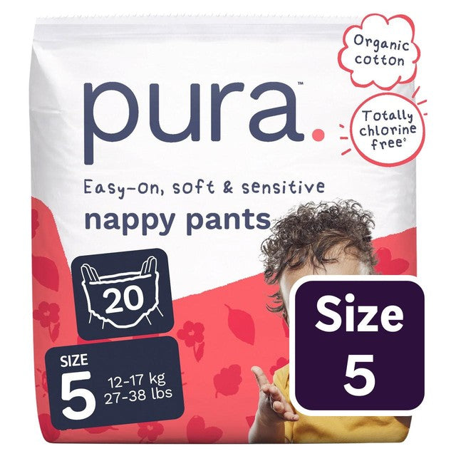 Pura Nappy Pants Size 5, imported from the UK