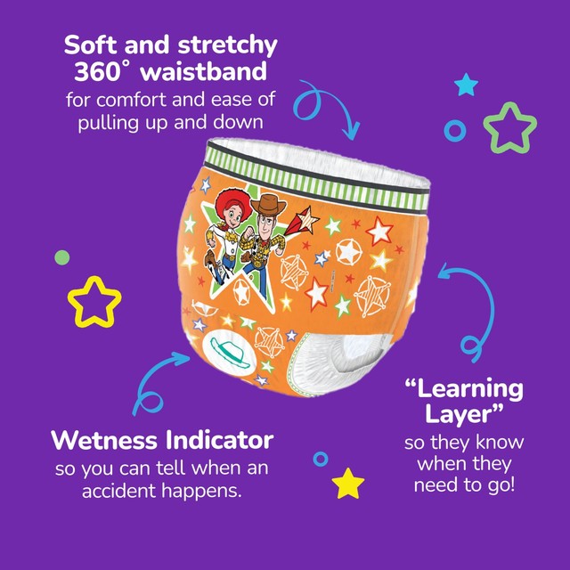 Huggies Pull Ups Unisex Nappy Pants Size 6 Pack, UK version