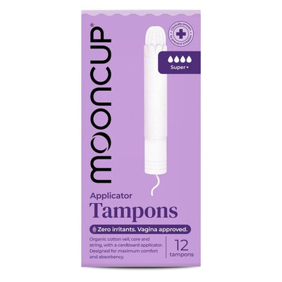 M&S &Sisters by Mooncup Organic Cotton Applicator Tampons Heavy Menstrual Tampons 12 Pack- Buy online at McGrocer