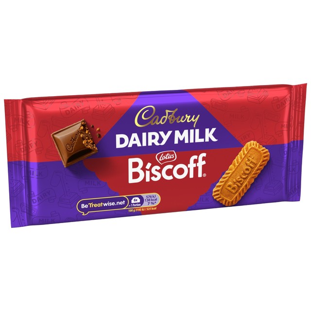 Cadbury Dairy Milk Biscoff biscuit chocolate bar 105g - British product