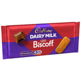 Cadbury Dairy Milk Biscoff biscuit chocolate bar 105g - British product