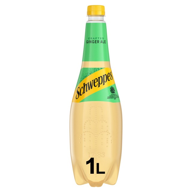 Schweppes Canada Dry Ginger Ale sparkling soft drink (British brand)