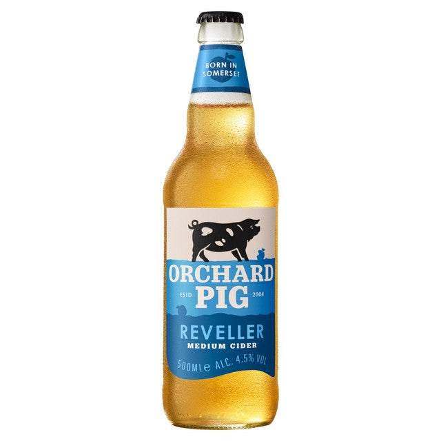 Orchard Pig Reveller medium apple cider - British product