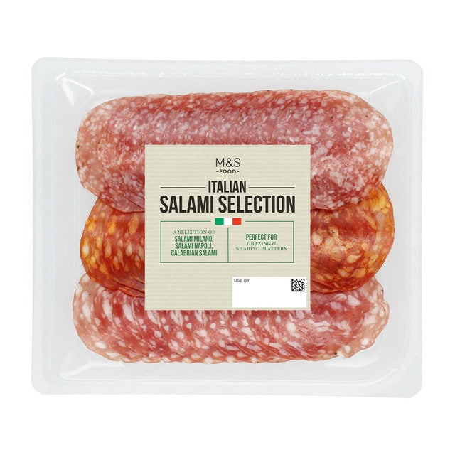 M&S Italian Salami Selection 100g, imported from the UK