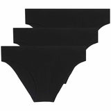M&S Women's Brazilian Knickers Black Size 8, imported from the UK