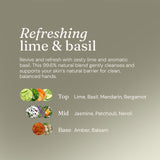 Miniml hand wash Refreshing Lime and Basil, imported from the UK