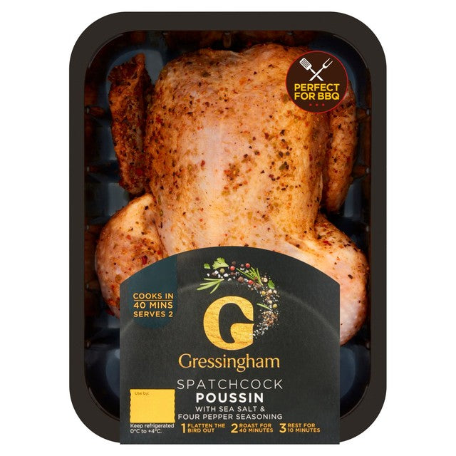 Gressingham spatchcock poussin with salt and pepper 450g, UK version