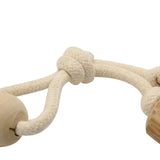 Pet Brands Elkwood double coffee wood rope toy - British product