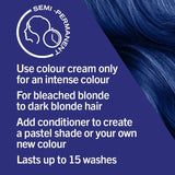 Schwarzkopf hair dye Electric Blue 095 115ml (British brand)