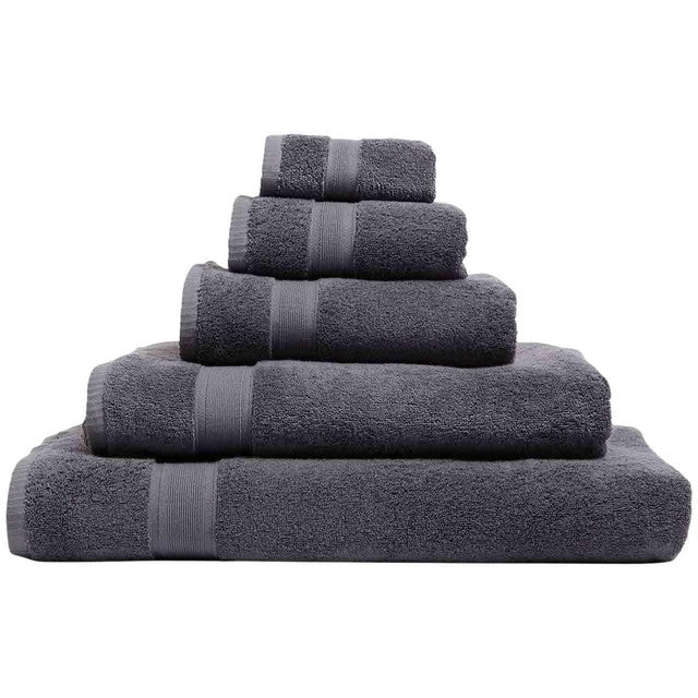M&S extra large pure cotton towel dark charcoal, UK version