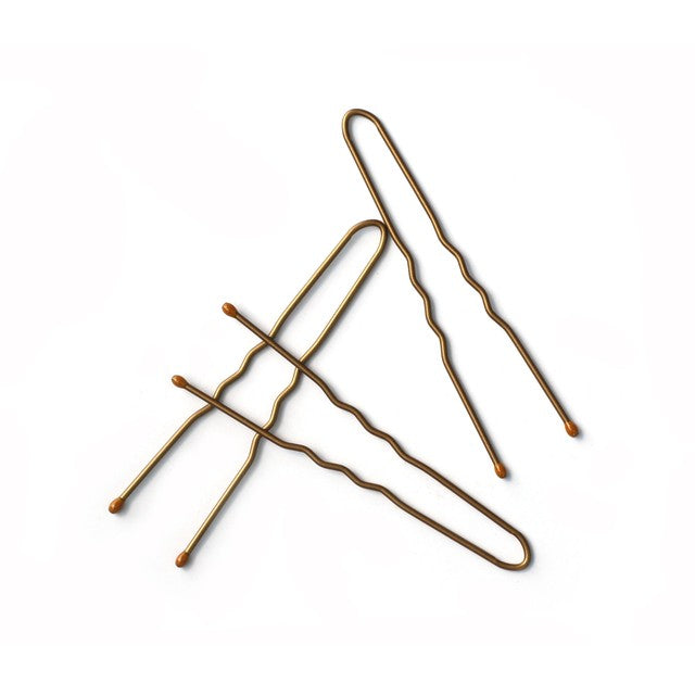 Basicare brown hair pins 5cm (British brand)