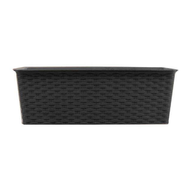 Rowan rectangle rattan planter 30cm - British product