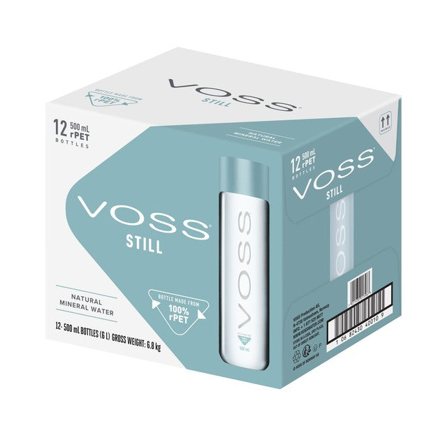 Voss Still Artesian Water 12 x 500ml (British brand)