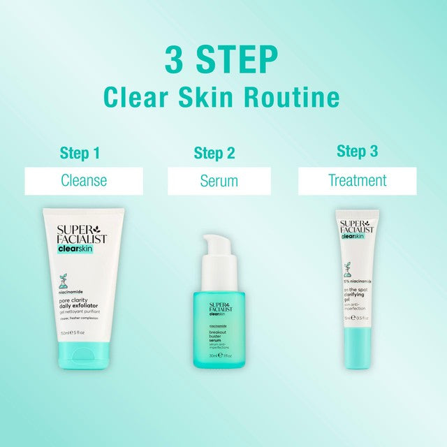 Super Facialist Clear Skin On The Spot Clarifying Gel 15ml (British brand)