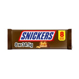 Snickers caramel nougat peanuts & milk chocolate snack bars 276g multipack (British brand)