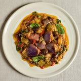 Natoora Italian Round Aubergine, imported from the UK