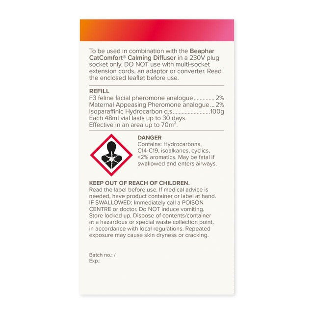 Beaphar CatComfort Calming Diffuser Refill 48ml - British product