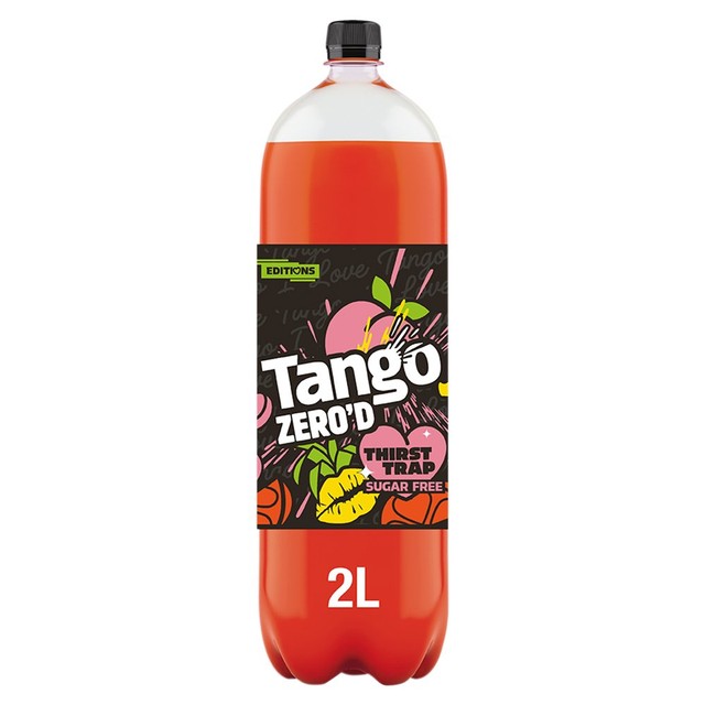 Tango Peach Thirst Trap Zero sugar-free soft drink, imported from the UK