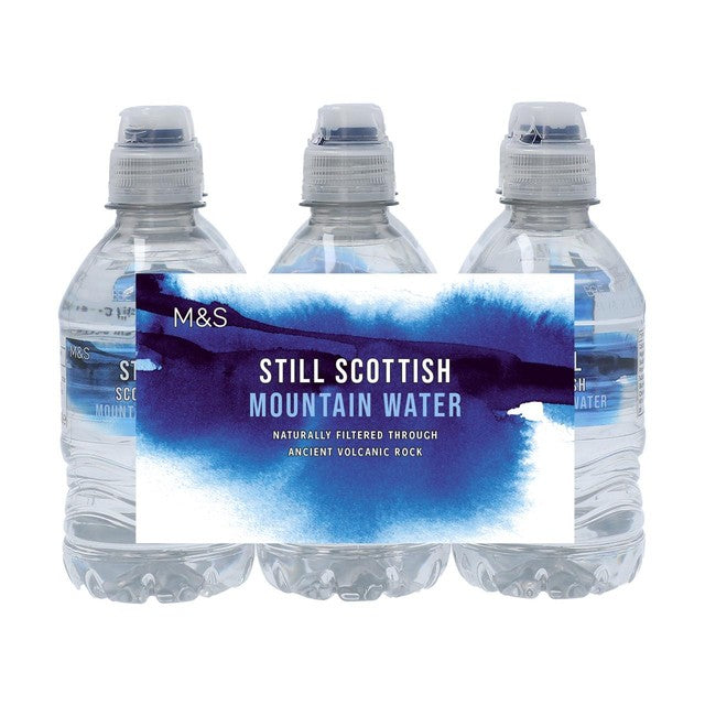 M&S Scottish Mountain Water 6 x 300ml, imported from the UK
