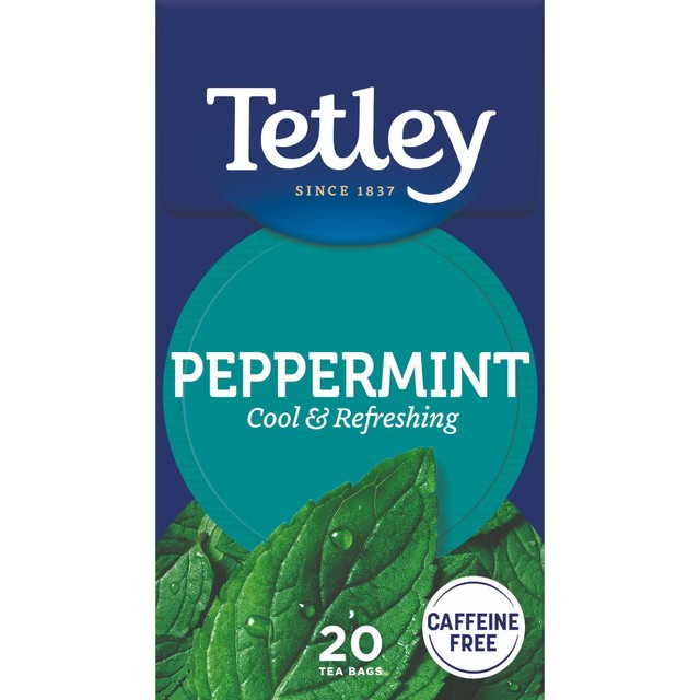 Tetley Peppermint Tea Bags 20 Tea Bags (British brand)