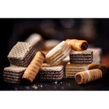 M&S chocolate mini wafer squares biscuit 125g, imported from the UK