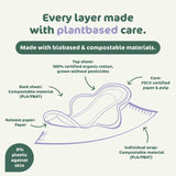 Naty Super Sanitary Pads 12 Pack, imported from the UK