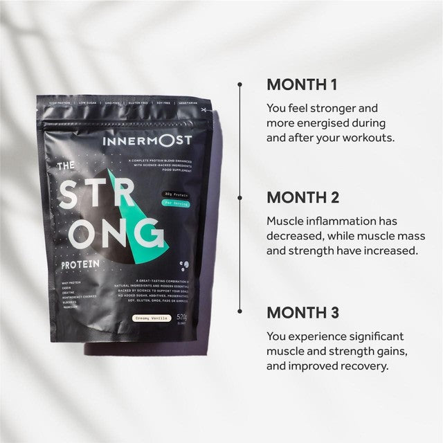 Innermost whey protein powder vanilla 520g, UK version