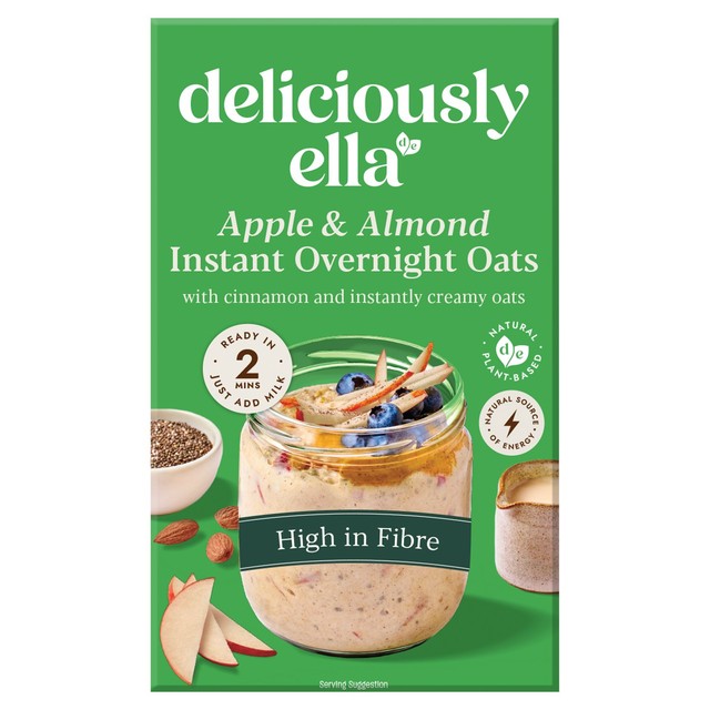 Deliciously Ella apple almond instant overnight oats 360g - British product