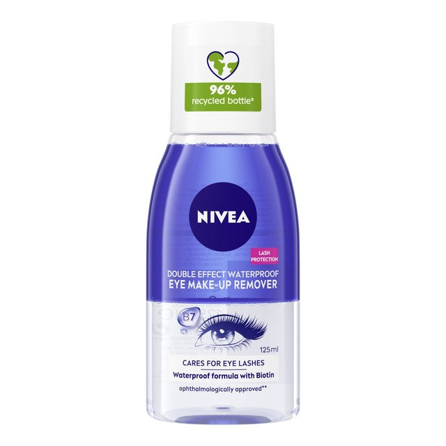 Nivea Double Effect Eye Make-Up Remover 125ml, imported from the UK