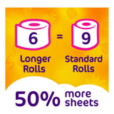 Cushelle Quilted Sunshine Daisy toilet roll 6 rolls - British product