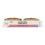 M&S raisin & maple pancakes 6 x 35g, imported from the UK