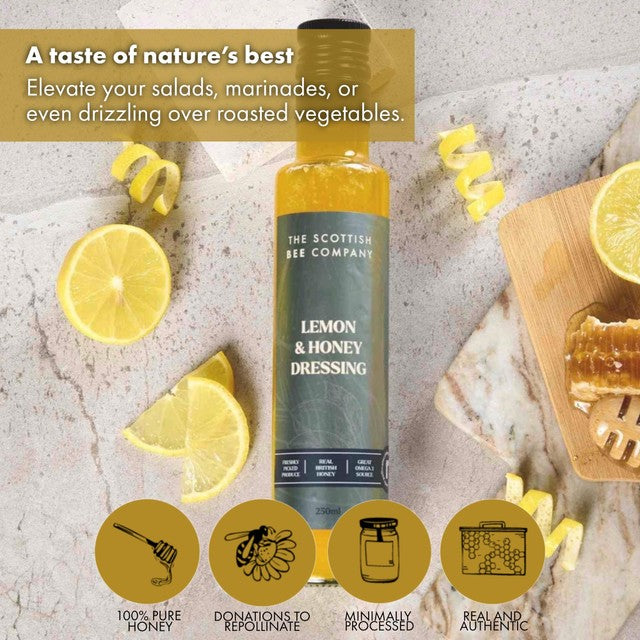 Scottish Bee Company lemon honey dressing 250g (British brand)