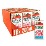 Cawston Press apple summer berries juice drink 18 x 200ml - British product