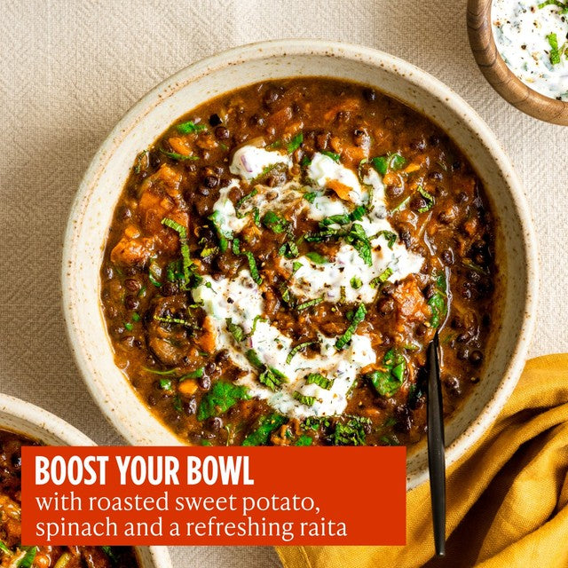 Merchant Gourmet Black Dhal black lentils coconut cream - British product