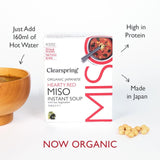 Clearspring miso soup with sea vegetables 4x8g - British product