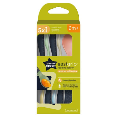 M&S Tommee Tippee Easy Grip Feeding Spoons Baby Self-Feeding 5 Pack- Buy online at McGrocer