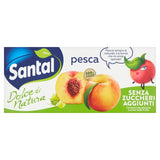 Santal no sugar peach juice drink 3 x 200ml (British brand)