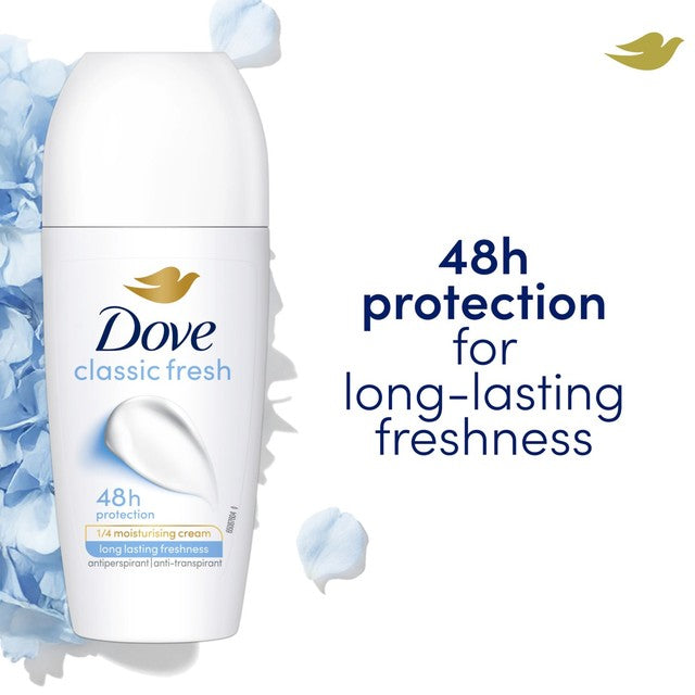 Dove Classic Fresh anti-perspirant deodorant roll-on 50ml - British product