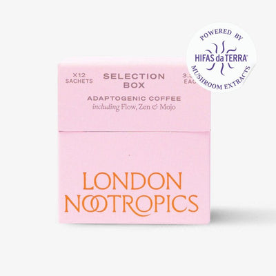 London Nootropics Flow, Zen und Mojo Adaptogene Kaffee-Auswahlbox 12 Sachets