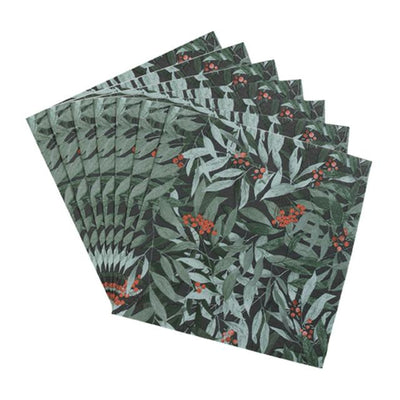 Sainsburys Sainsburys Home Foliage Print Napkin 20pk- Buy online at McGrocer