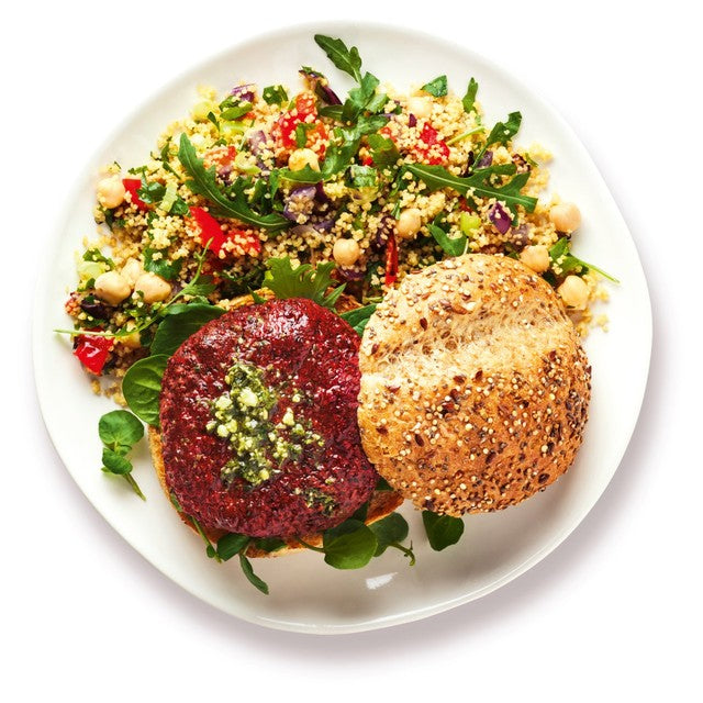 Gosh beetroot and kale burgers with mint 220g, UK version