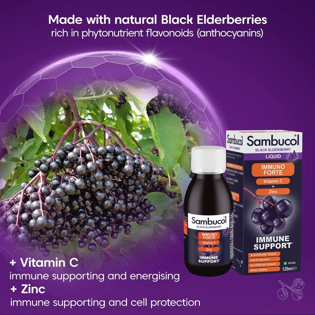 Sambucol Immuno Forte Syrup 120ml (British brand)