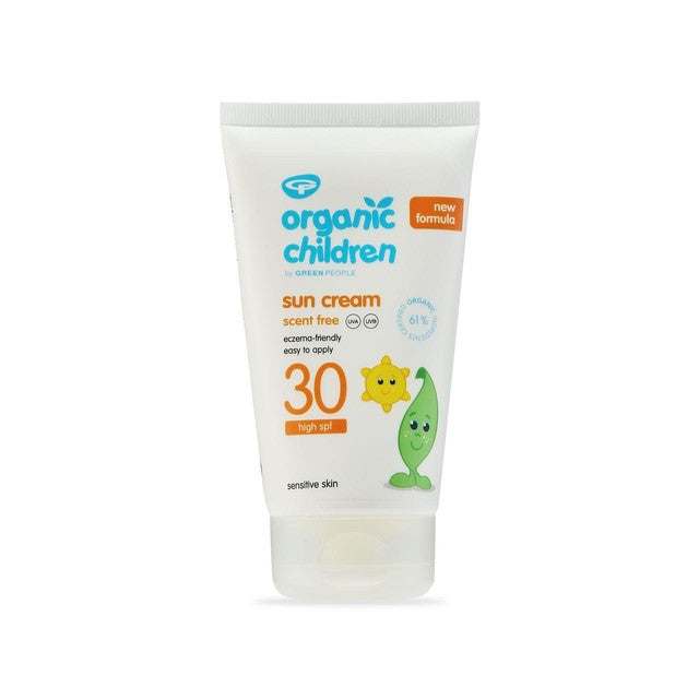 Green People sun cream scent free 150ml, imported from the UK