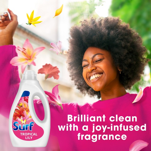Surf Tropical Lily liquid laundry detergent 60 washes (British brand)