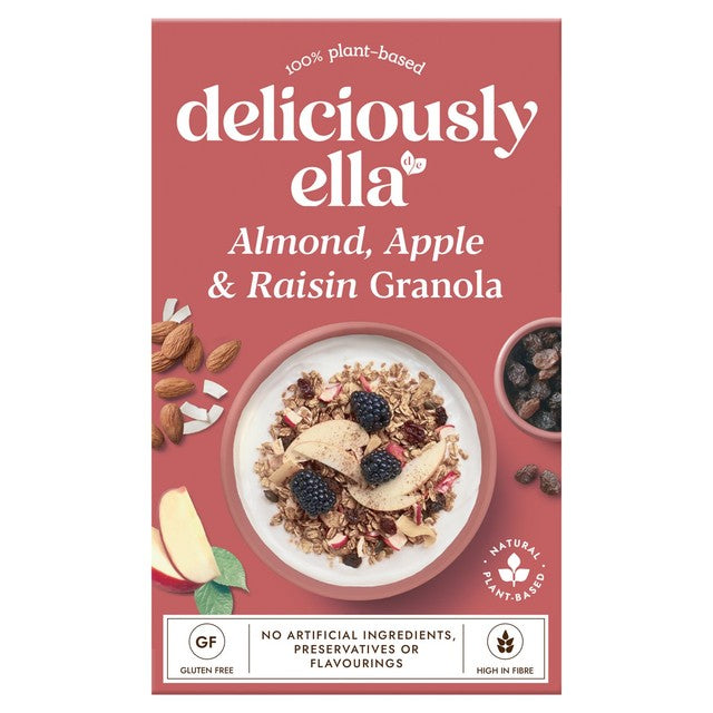 Deliciously Ella almond apple raisin granola 400g - British product