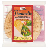 Dina 8 inch wholemeal paninette flatbread (British brand)