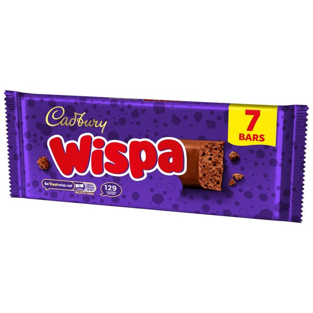 Cadbury Wispa milk chocolate bar multipack 7 x 24g - British product