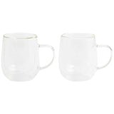 M&S double wall glass mugs 2 pack, imported from the UK