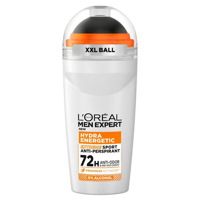 Sainsburys Men's Roll-On Anti-Perspirant Deodorant, 72H Anti-Odour, 48H Anti-Sweat, Alcohol-Free, 50ml- Buy online at McGrocer