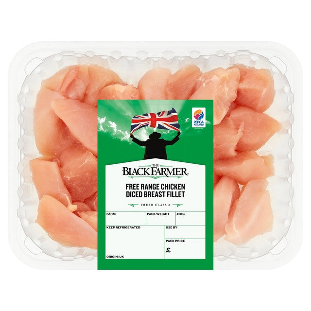 The Black Farmer free range chicken diced breast fillet 360g (British brand)